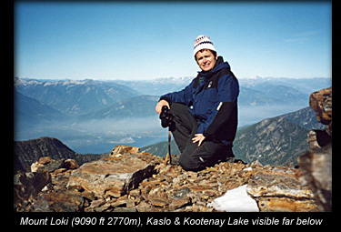 Silvio enjoying a Kootenay view